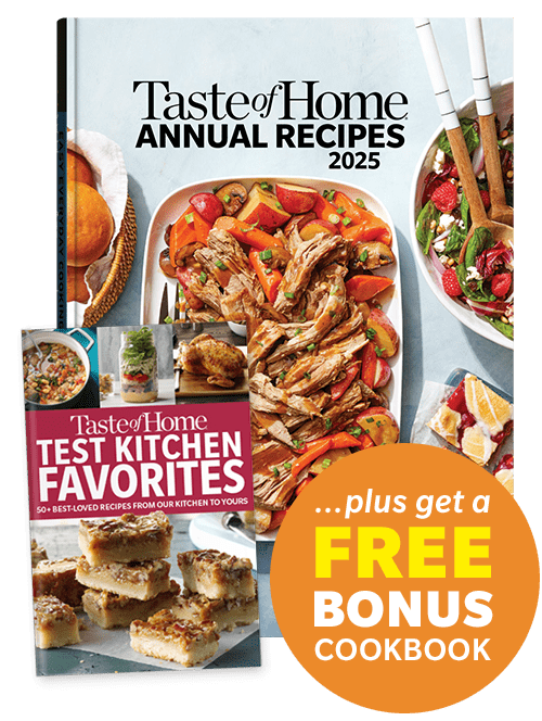 Taste of Home Annual Recipes 2025 + FREE BONUS Cookbook